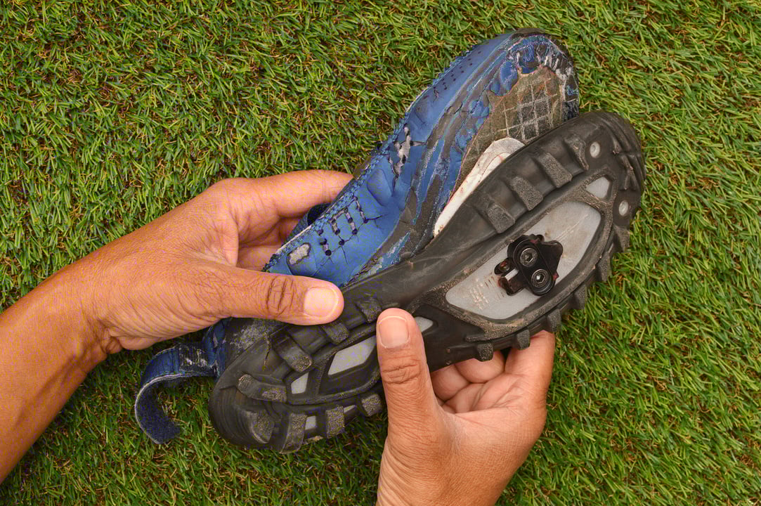 Broken Cycling Shoe